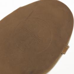 Pre Owned Tory Burch Beige Patent Aaden Logo Pumps Size 39.5