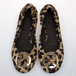 Pre Owned Tory Burch Pony Hair Reva Ballet Flats Size 40.5