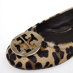 Pre Owned Tory Burch Pony Hair Reva Ballet Flats Size 40.5