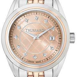 Trussardi Pink Gold Stainless Steel Galleria Women's Wristwatch 38.5MM