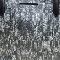 Pre Owned Tumi Grey Canvas Coated and Leather Trim Tote