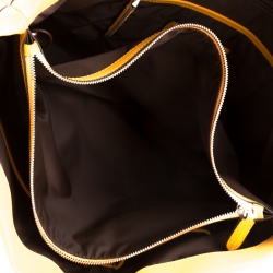 Pre Owned Tumi Mustard Leather Turin Tote