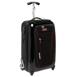 Pre Owned Tumi Black/Red Nylon Hardcase Ducati Evoluzione International Carry On Luggage