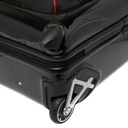 Pre Owned Tumi Black/Red Nylon Hardcase Ducati Evoluzione International Carry On Luggage