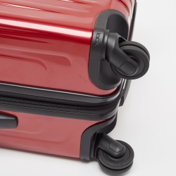 TUMI Red 4 Wheeled V4 International Expandable Carry On Luggage