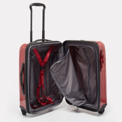 TUMI Red 4 Wheeled V4 International Expandable Carry On Luggage