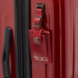 TUMI Red 4 Wheeled V4 International Expandable Carry On Luggage