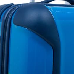 Pre Owned Tumi Blue Plastic "Are We There Yet?" Continental Carry On Trolley