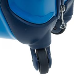 Pre Owned Tumi Blue Plastic "Are We There Yet?" Continental Carry On Trolley