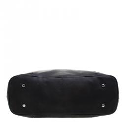Pre Owned Tumi Black Leather Villa Nivelle Business Satchel