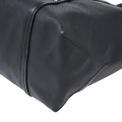 Pre Owned TUMI Black Leather Voyageur Tote