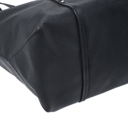 Pre Owned TUMI Black Leather Voyageur Tote