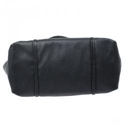 Pre Owned TUMI Black Leather Voyageur Tote