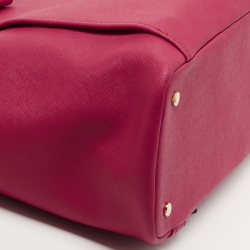 Pre Owned TUMI Pink Saffiano Leather Varek Park Tote