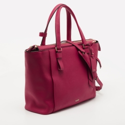 Pre Owned TUMI Pink Saffiano Leather Varek Park Tote