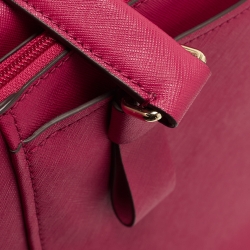 Pre Owned TUMI Pink Saffiano Leather Varek Park Tote