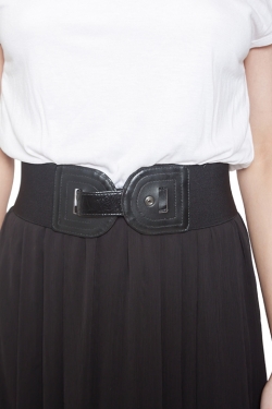 Pre Owned Alice + Olivia Bicolor Plisse Skirt Cut Out Back Detail Maxi Dress S