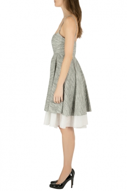 مملوكة مسبقًا فستان فيلوسوفي تويد رصاصي طبقات S