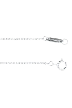 Pre Owned Tiffany & Co. Metro Diamond Heart 18k White Gold Pendant Necklace