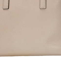 Pre Owned Anya Hindmarch Beige Phwoar Leather Featherweight Ebury Tote