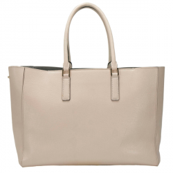 Pre Owned Anya Hindmarch Beige Phwoar Leather Featherweight Ebury Tote
