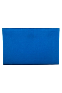 Blue/White Leather Triple Color Block