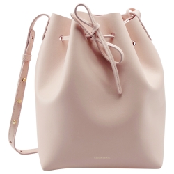 Mansur Gavriel Pink Leather Bucket Bag  