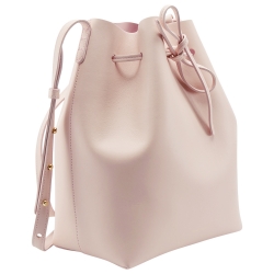 Mansur Gavriel Pink Leather Bucket Bag  