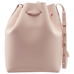 Mansur Gavriel Pink Leather Bucket Bag  