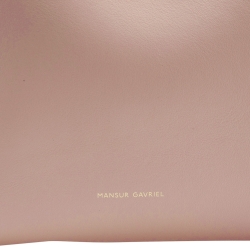 Mansur Gavriel Pink Leather Bucket Bag  