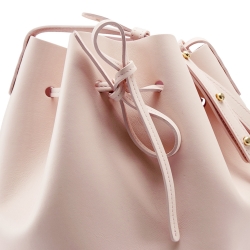 Mansur Gavriel Pink Leather Bucket Bag  