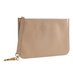 Pre Owned Valextra Nude Leather Pouch