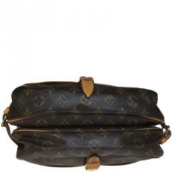 Pre Owned Louis Vuitton Monogram Canvas Saumur 30 Bag