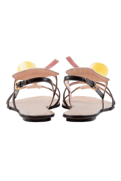 مملوكة مسبقًا صندل موسكينو كوكتيل فلات جلد متعدد الألوان مقاس 37