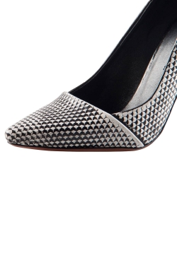 Pre Owned Proenza Schouler Monochrome Leather Pumps Size 37