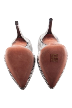 Pre Owned Proenza Schouler Monochrome Leather Pumps Size 37