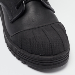 Dior Black Canvas D-Major Ankle Boots Size 42