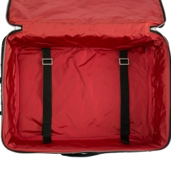 Pre Owned Chanel Black Nylon Old Travel Line Rolling Suitcase