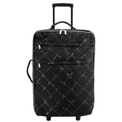Chanel Vintage Black Nylon Canvas Old Travel Line Satchel Bag at 1stDibs