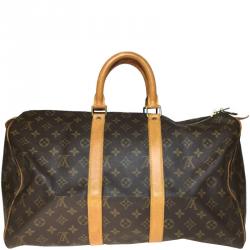 Pre Owned Louis Vuitton Monogram Canvas Keepall 45 Bag