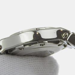 Vacheron Constantin Silver Stainless Steel Overseas Quartz Women's Wristwatch 8.5 mm