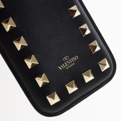 مملوكة مسبقًا Valentino Black Leather Rockstud iPhone 5/5S Case