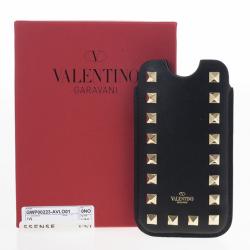 مملوكة مسبقًا Valentino Black Leather Rockstud iPhone 5/5S Case