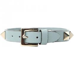 Pre Owned Valentino Nube Leather Rockstud Bracelet