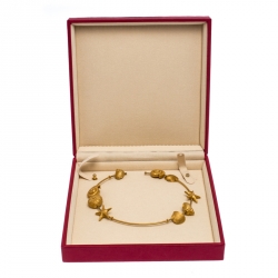 Pre Owned Valentino Starfish & Seashell Gold Tone Station Choker Necklace