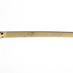 Pre Owned Valentino Studded Tortoise Frame V102s Woman Wrap Sunglasses