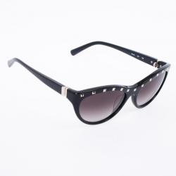 Pre Owned Valentino Black 641S Studded Cat Eye Womens Sunglasses