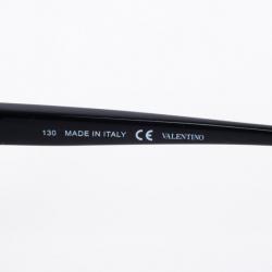 Pre Owned Valentino Black 641S Studded Cat Eye Womens Sunglasses