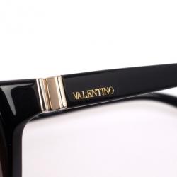 Pre Owned Valentino Black 641S Studded Cat Eye Womens Sunglasses