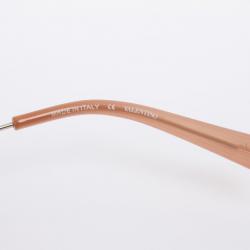 Pre Owned Valentino Peach & Gold 101S Aviator Womens Sunglasses